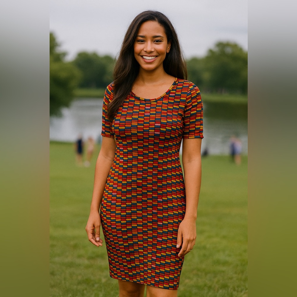 LuLaRoe Woman Multicolor Geometric dress